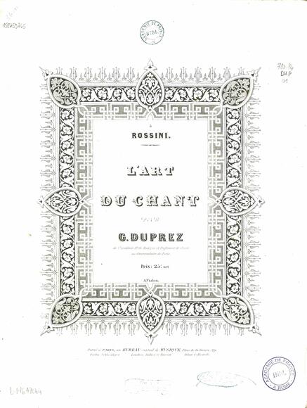 L'Art du chant (Gilbert Duprez)