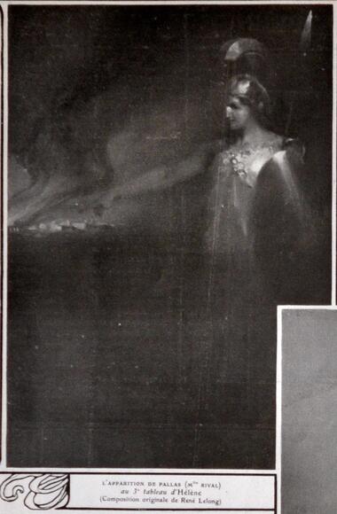 L'apparition de Pallas (Hélène de Saint-Saëns : 3e tableau par René Lelong)