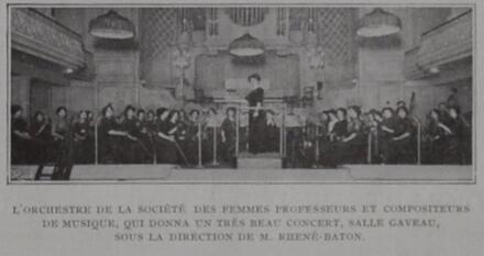 L'orchestre de la Société des femmes professeurs et compositeurs de musqiue
