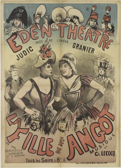 La Fille de madame Angot (Lecocq) à l'Éden-Théâtre (affiche)