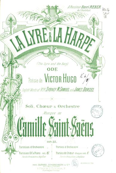 La Lyre et la Harpe (Hugo / Saint-Saëns)