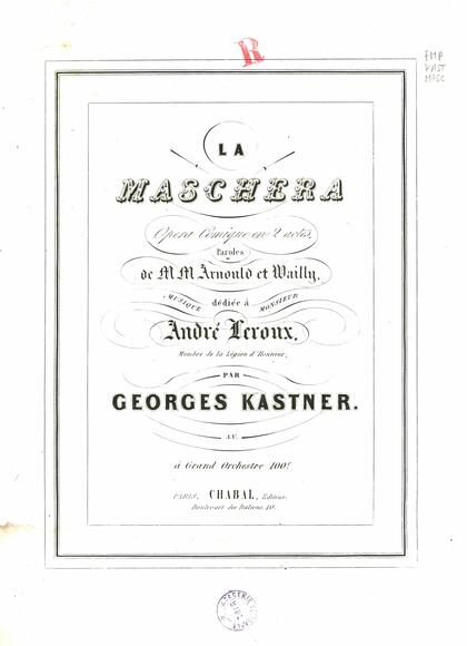 La Maschera (Arnould & Wailly / Kastner)