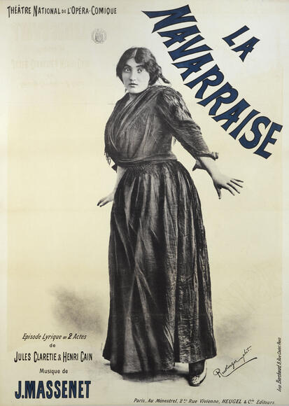 La Navarraise (Massenet) à l'Opéra-Comique (affiche)