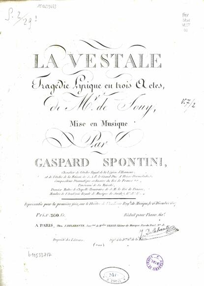 La Vestale (Jouy / Spontini)