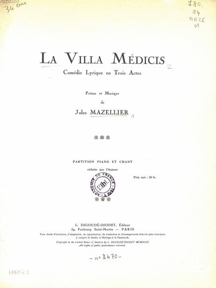 La Villa Medicis (Jules Mazellier)
