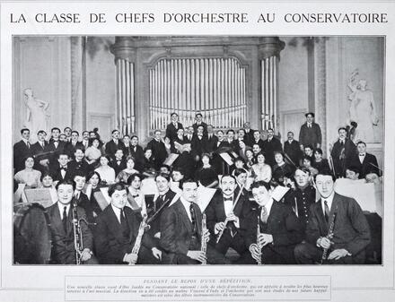 La classe de chefs d'orchestre au Conservatoire