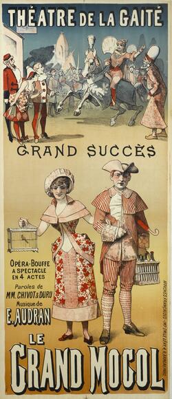 Le Grand Mogol (Audran) au théâtre de la Gaîté (affiche)