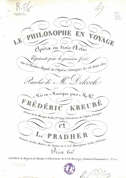 Le Philosophe en voyage (Kock / Kreubé & Pradher)