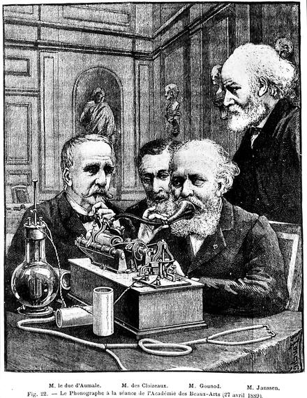 Le Phonographe à la séance de l'Académie des Beaux-Arts (1889)