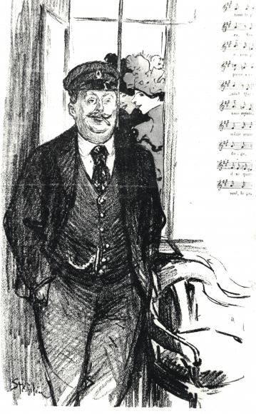 Le concierge de l'Opéra d'Héros-Cellarius et Gaston Maquis (illustration de Steinlen)