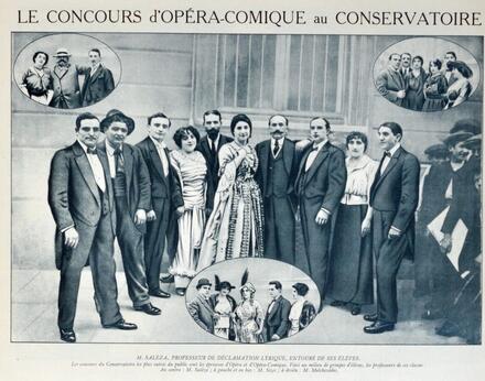 Le concours d'opéra-comique au Conservatoire