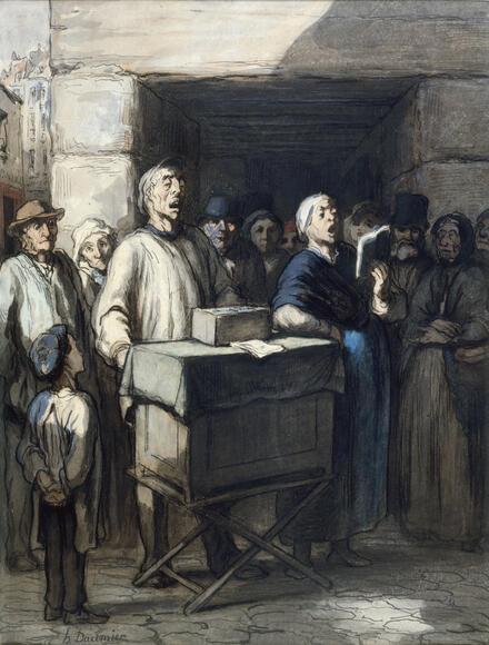 Le joueur d'orgue de Barbarie (Daumier)