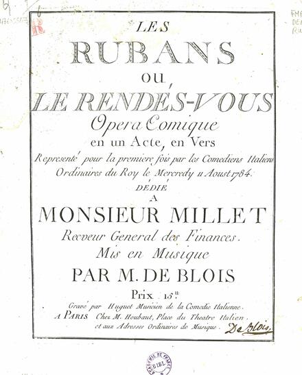 Les Rubans ou Le Rendés-vous (de Blois)
