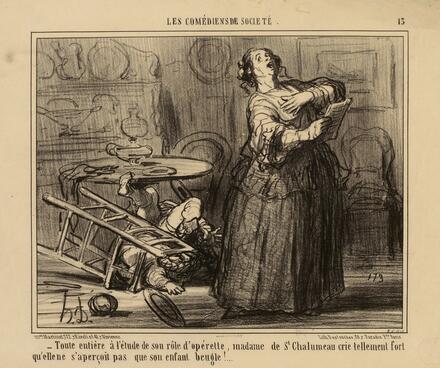 Les comédiens de société : 13 (Daumier)