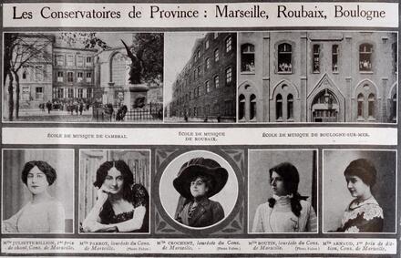 Les conservatoires de Marseille, Roubaix et Boulogne