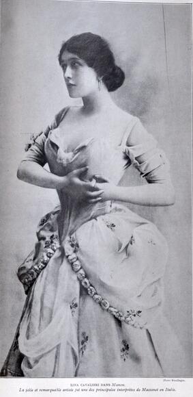 Lina Cavalieri en Manon (Massenet)