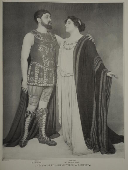Lucien Muratore et Lucienne Bréval dans Pénélope de Fauré