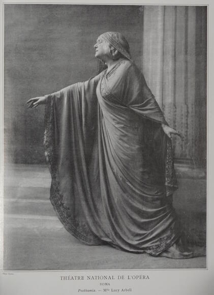 Lucy Arbell en Posthumia (Roma de Massenet)