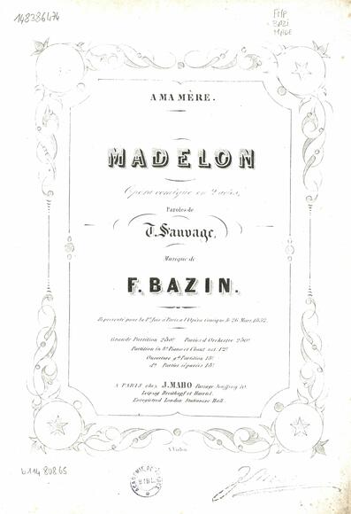 Madelon (Sauvage / Bazin)