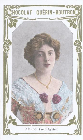 Marthe Régnier (carte Guérin-Boutron)