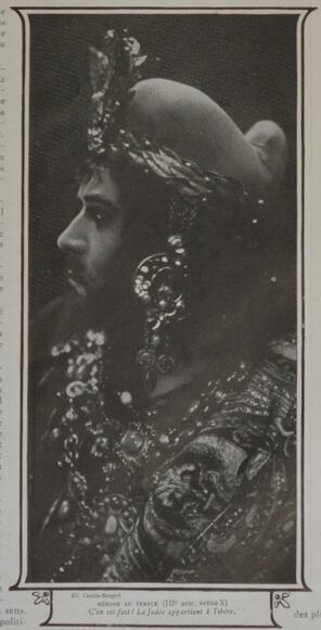 Maurice Renaud en Hérode (Hérodiade de Massenet, acte III, scène 10)