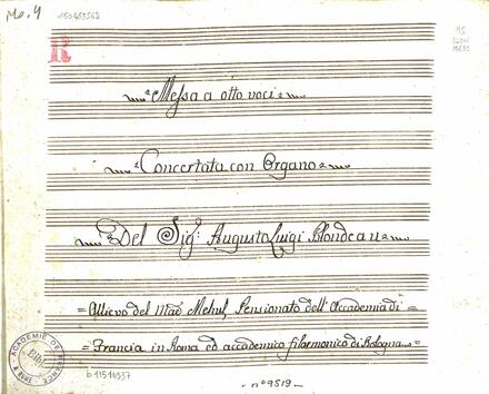 Messa a otto voci concertata con organo (Auguste Blondeau)