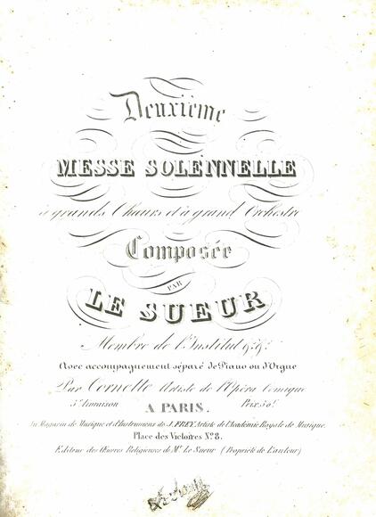 Messe solennelle n° 2 (Jean-François Le Sueur)