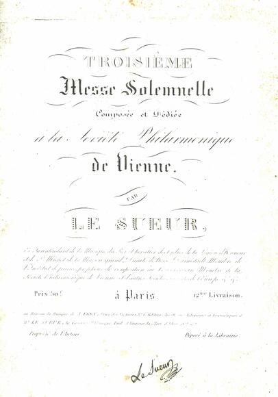 Messe solennelle n° 3 (Jean-François Le Sueur)