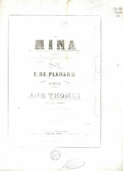 Mina ou Le Ménage à trois (Planard / Thomas)