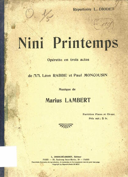 Nini printemps (Moncousin & Rabbe / Lambert)