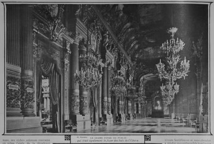 Opéra Garnier : le grand foyer du public