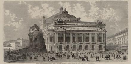 Opéra Garnier : le nouvel opéra d'après le modèle en relief exposé au Salon de 1863