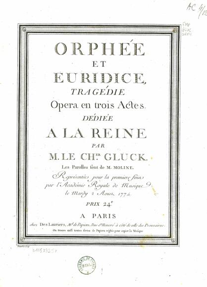 Orphée et Eurydice (Moline / Gluck)