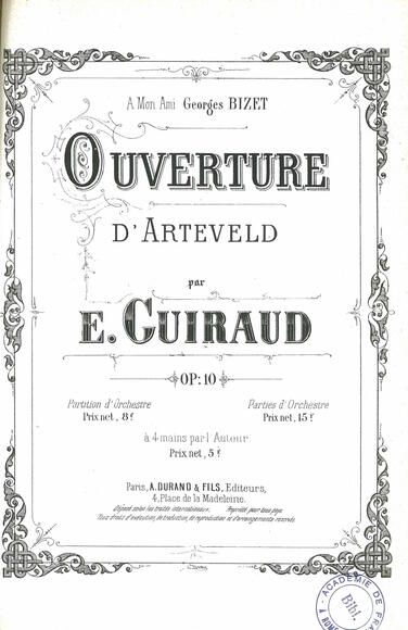 Ouverture d'Arteveld op. 10 (Ernest Guiraud)