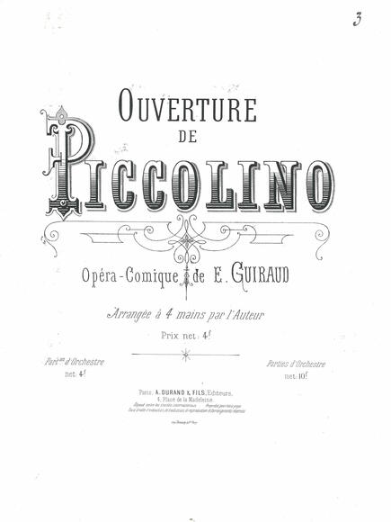 Ouverture de Piccolino (Ernest Guiraud)