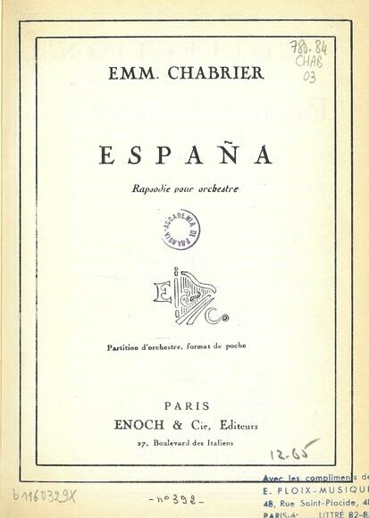 España (Emmanuel Chabrier)