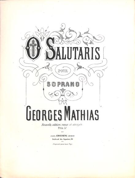 O Salutaris (Georges Mathias)