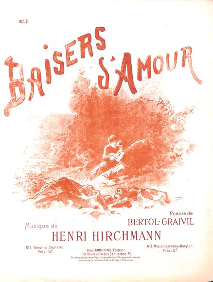 Baisers d'amour (Bertol-Graivil / Hirschmann)