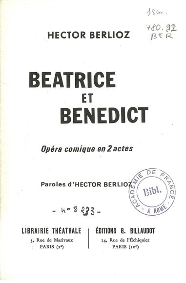 Béatrice et Bénédict (Hector Berlioz)
