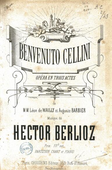 Benvenuto Cellini (Wailly & Barbier / Berlioz)
