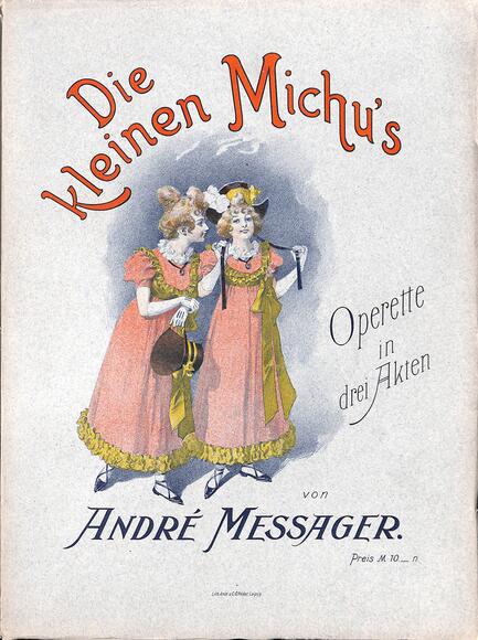 Die kleinen Michu piano-chant de la version allemande (Messager)