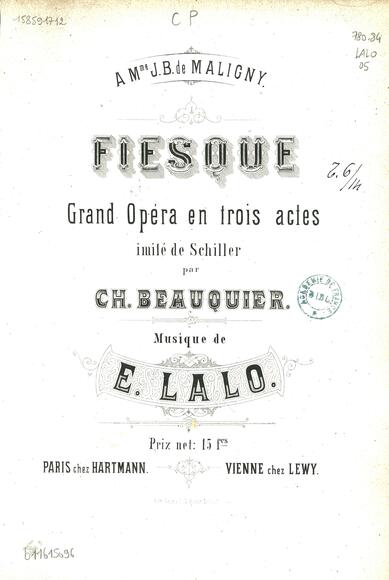 Fiesque (Beauquier / Lalo)