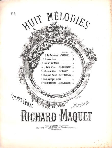 Huit Mélodies (Richard Maquet)