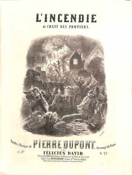L'Incendie ou Chant des pompiers (Dupont / David)