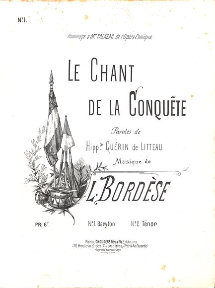 Le Chant de la conquête (Guérin / Bordèse)