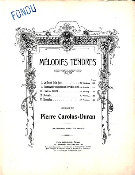 Mélodies tendres (Carolus-Duran)