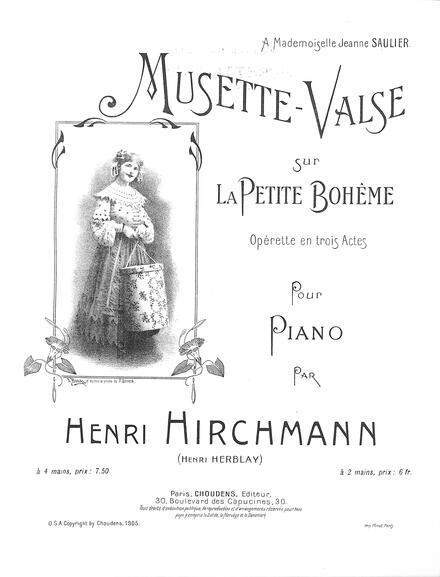 Musette-Valse sur La Petite Bohème (Hirschmann)