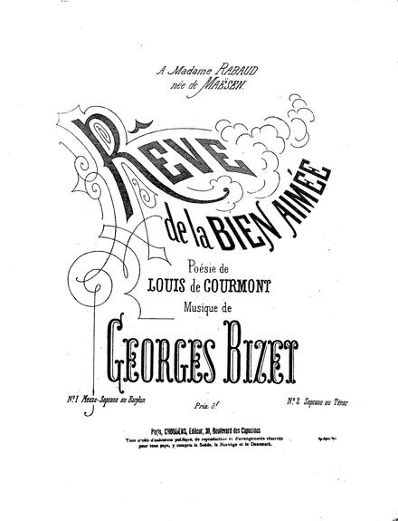 Rêve de la bien-aimée (Gourmont / Bizet)