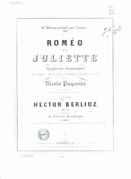 Roméo et Juliette (Deschamps / Berlioz)