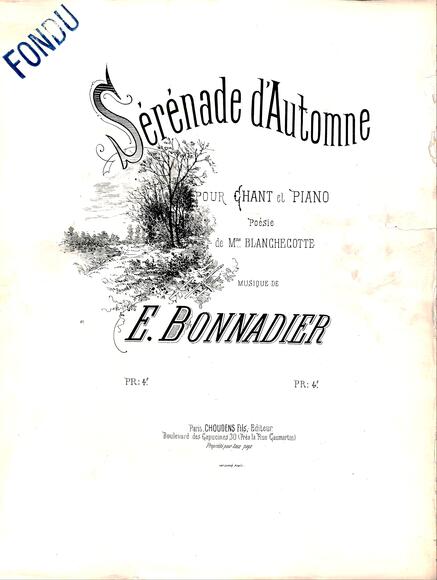 Sérénade d'automne (Blanchecotte / Bonnadier)
